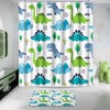 Poedist 4 Pcs Bathroom Shower Curtain Set,Kid's Bathroom Set,Shower Curtain
