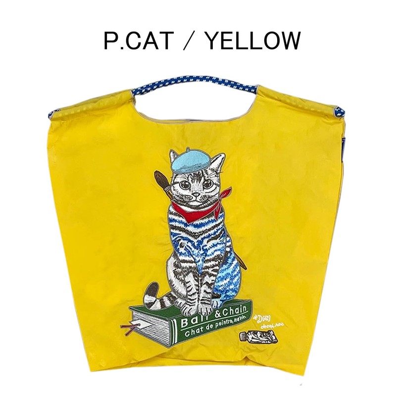Ball & Chain 313009 P.CAT Cat Cat Yellow Shopping Bag