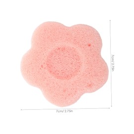 IWOWHERO Facial Cleaning Sponge Flower Shaped Exfoliating Face Scrubber Lightweight Face Sponge for for Home Travel Use Cute Cartoon Design