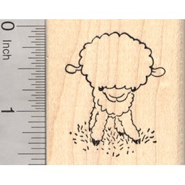 Little Lamb Rubber Stamp, Easter