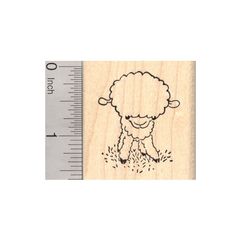 Little Lamb Rubber Stamp, Easter