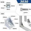 Rhea 3030 Series Aluminum Profile Connector Set 20pcs Corner Bracket