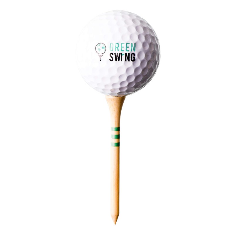 Green Swing Bamboo Golf Tees 70mm | Strong Sustainable Biodegradable