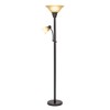 Catalina 18223-002 Transitional Metal Uplight Floor Lamp with Reading Light