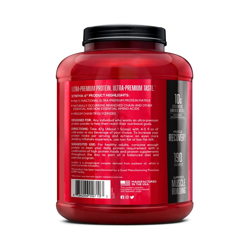 BSN SYNTHA-6 Whey Protein Powder, Micellar Casein, Milk Protein Isolate