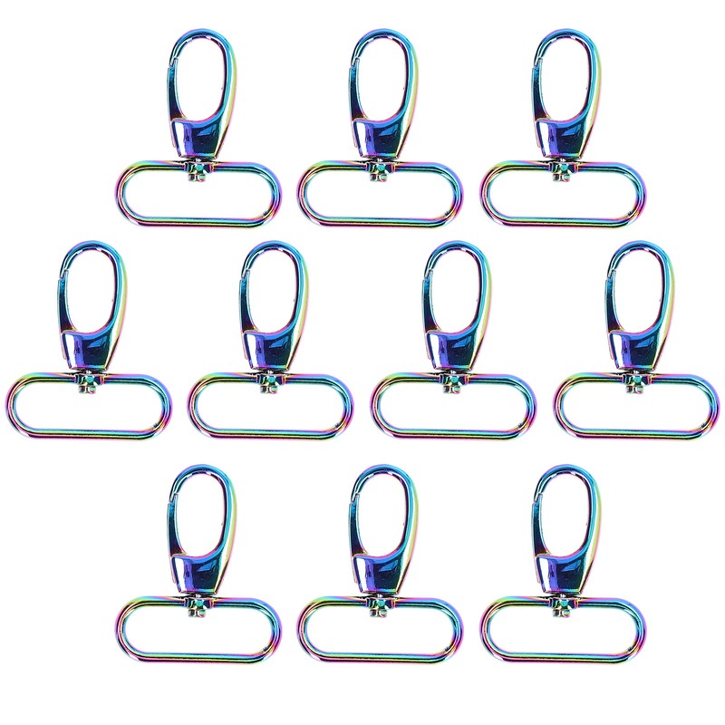 10Pcs Keychain Clasp 38mm Firm Rust Proof Bright Luster Simple