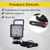 PICAA 1-Piece 4 Inch LED Work Light with Magnetic Base,