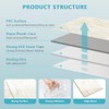 Vamos Tile 4-Piece Glossy Wooden Marble Grain Peel and Stick