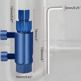 Broken Pipe & Screw Extractor Tool, Broken Faucet Extractor Removal Kit for 1/2”,3/4” 1” Pipes, Multi-Purpose Bolt Extractor Set for Damaged Faucet Water Pipe Remove