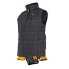 DEWALT Womens Standard Lightweight Puffer Heated Vest Kit Black X-Large
