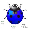 HHgrowe Metal Ladybugs Wall Art Decor Hanging Sculpture Decoration Iron