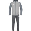 JAKO Men's Polyester Performance Tracksuit with Hood, Soft Grey/Stone Grey,