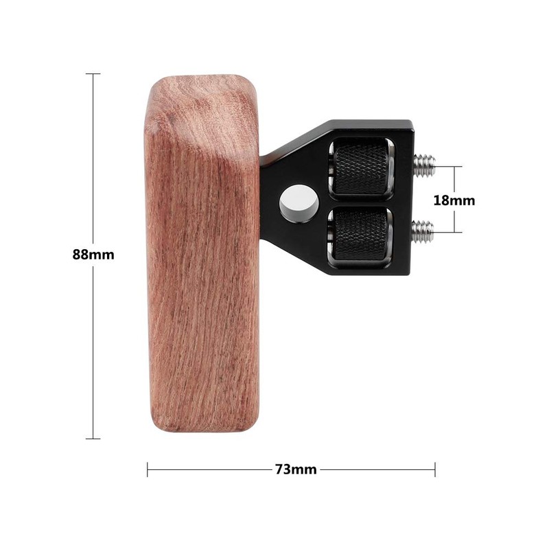 CAMVATE DSLR Wood Wooden Handle Grip Mount Support for DV