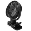 Portable Clip On Fan 4000mah Rechargeable Desktop Fan with LED