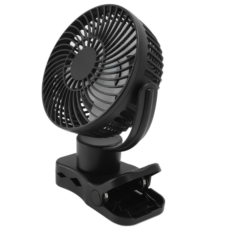 Portable Clip On Fan 4000mah Rechargeable Desktop Fan with LED