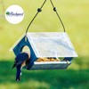 Backyard Essentials Petite Bluebird Feeder with Plexiglass Roof and Powder