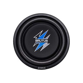 Hifonics BXS8D4 Brutus Shallow Mount Subwoofer (Black) – 8 Inch Subwoofer, 400 Watt, Car Audio System, 2 Inch Voice Coils, UV Rubber Surround, Best in Sealed Enclosures, Marine Grade