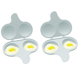 Nordic Ware 64702 Microwave 2 Cavity Egg Poacher (2 Pack)