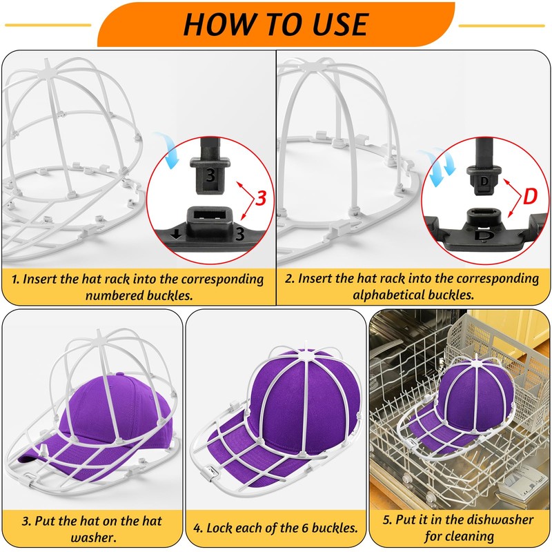 Hat Washers Cap Washers for Washing Machine, Hat Cleaning Shaper