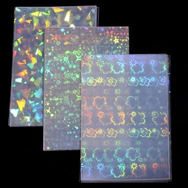 Pack of 100 Transparent Card Sleeves Trading Card Sleeves Card Case for Sports Cards Football Cards Rainbow Star Heart Flower Card Sleeves Credit Card Case ID Cover Cards Protective Cover