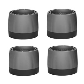 TopHomer 4 Pcs Washing Machine Feet Pads, Adjustable Washer Stabilizer Noise Cancelling Anti Vibration Mat for Dryer, Washing Machine and Dishwasher (Gray)