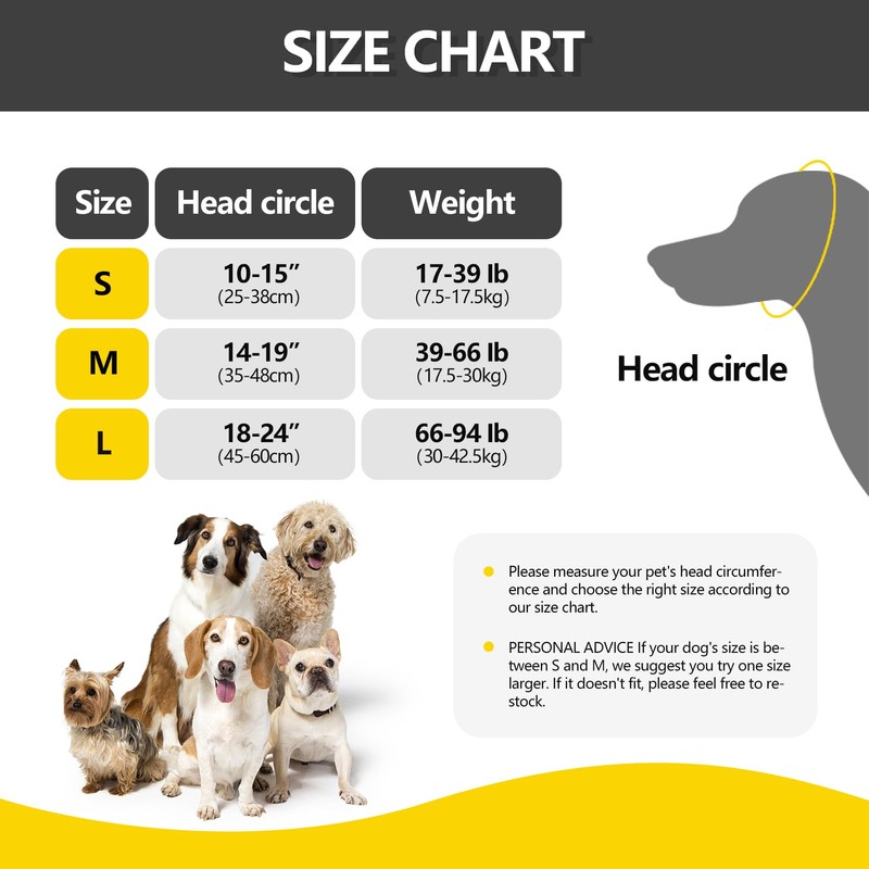 JOHNBOLIN Dog Ear Muffs & No Shake Ear Wrap for