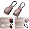 FYGL Stroller Hooks - Leather Buggy Clips, Pushchair Carabiner Clip