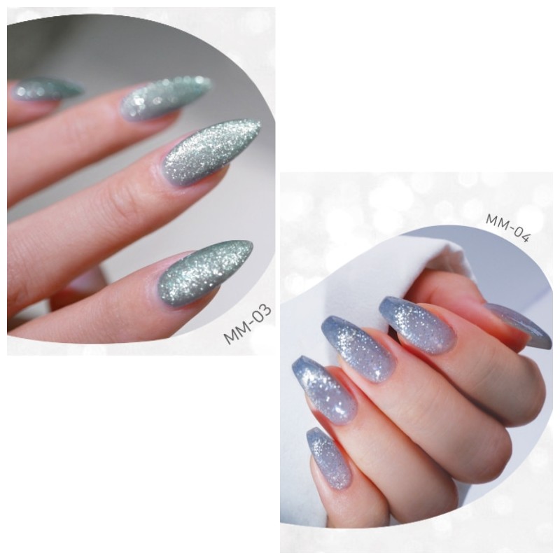 MIGOTHIC Sparkling Magnetic Gel 10ml, Color:MM‑02