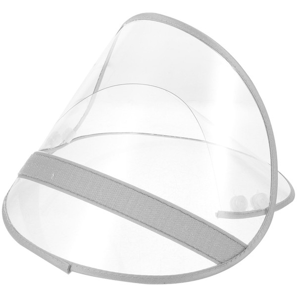 BESPORTBLE Rain Cover with Visor, Transparent Plastic Rain Hats, Wide