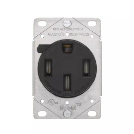 Eaton Cooper Wiring Device AH1258BK-F 50A Receptacle