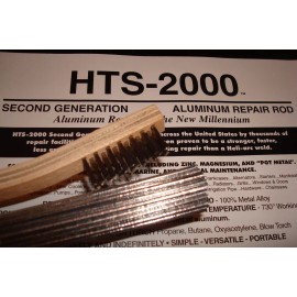 HTS-2000 10 18" Aluminum Brazing Rods HTS- 2000 Low Temp Metal Repair-Instruc