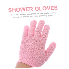 Minkissy 3sets Practical Nylon Body Exfoliating Gloves Bath Towel Gloves for Shower Scrubbing 10pcs*3