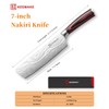 KEEMAKE Nakiri Knife Meat Cleaver: 7 Inch Razor Sharp Chef