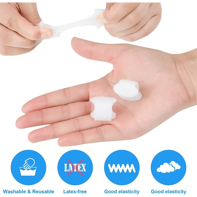4 x Gel Toe Separators Spacer Corrector Straighteners for Cushioning