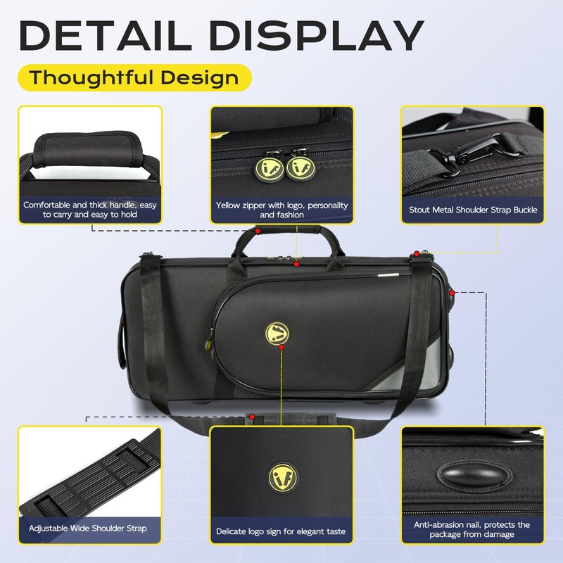 Omebaige Sax Cases, Lightweight Alto Sax Case for Eb Alto