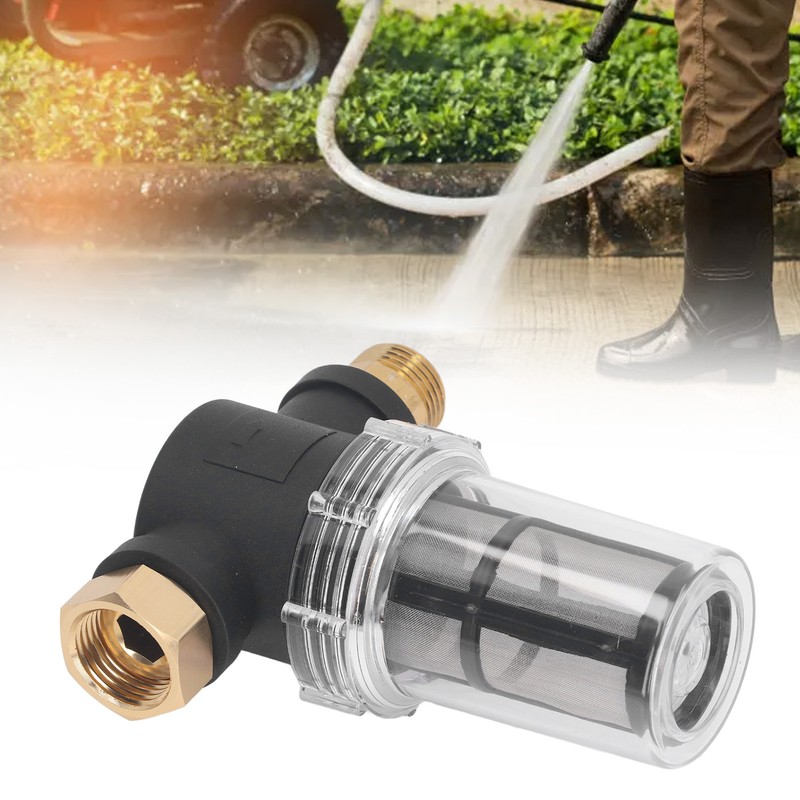 Garden Hose Inlet Filter 3/4 High Pressure Washer Water Sediment