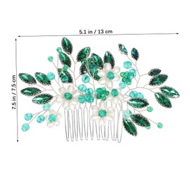 Baluue Crystal Floral Hair Comb Hair Accessories for Women Elegant Headpiece for Weddings and Formal Events Unique Idea Artisan Craftsmanship and Versatile Use
