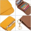 Mudono Small Wallet for Women RFID Blocking Genuine Leather Card