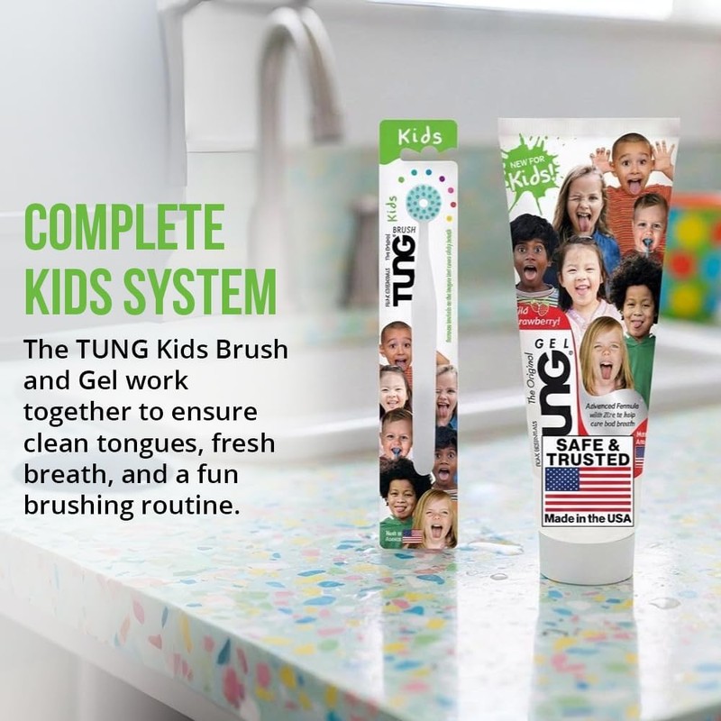 Raspador de lengua para niños Peak Essentials TUNG Kids –