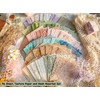 96 Sheets Textured Scrapbook Paper and Mesh Fabric Assorted Set