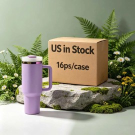 US  Rainbow Plated Tumbler 40oz with Handle and Large Capacity for Outdoor and indoor Usecolor: black & white mixed, capacity: 40 oz