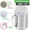 CUSINIUM 14 Ounce Powdered Sugar Shaker Duster With Handle -