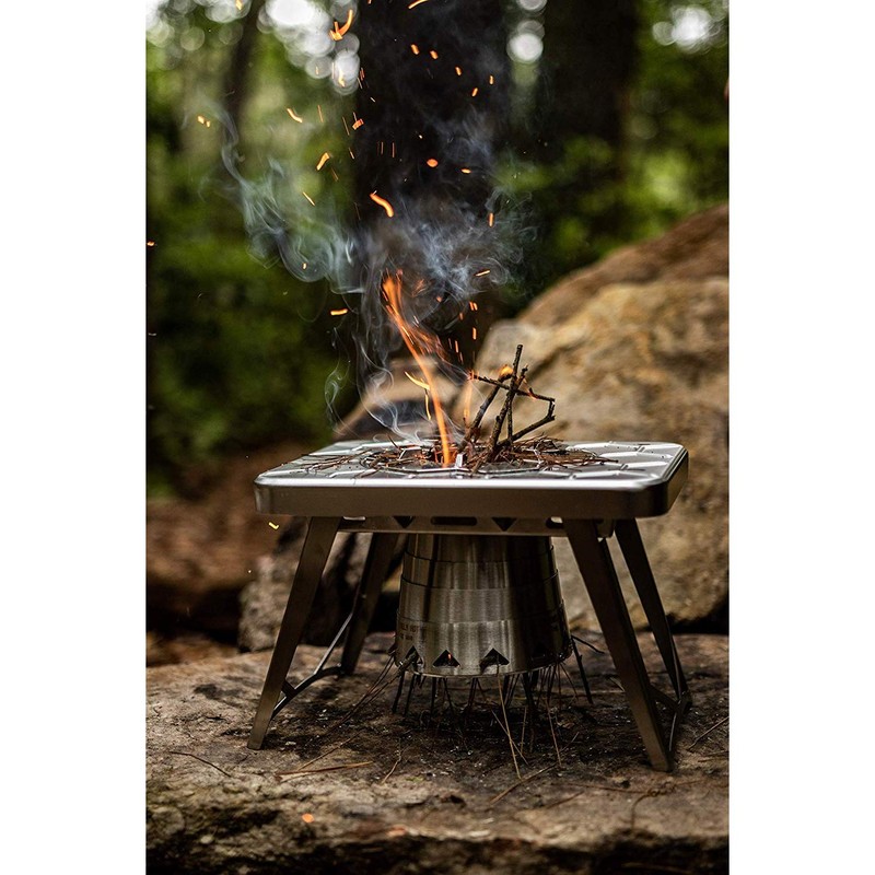 nCamp - Multi-Fuel Portable Camping Stove, Portable Gas Stove, Portable