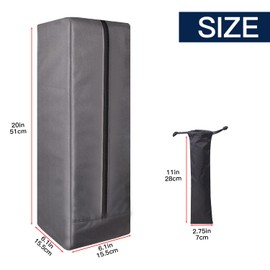 YUJHON Grill Storage Bag, Grill Utensil Storage,600D Waterproof Oxford Foldable Grill Bag for Camping and Hiking BBQ Tool Storage (Grey)