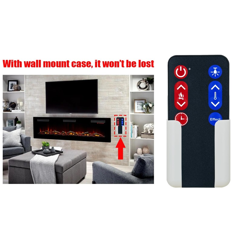 Replacement Remote Control for Barrister Lane Curved Electric Fireplace Heater