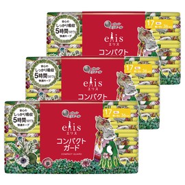 (Yuuko Higuchi) Ellis Compact Guard (For Light Days), Wingless, 6.7 inches (17 cm), 36 Packs x 3 Pieces (Bulk Purchase)