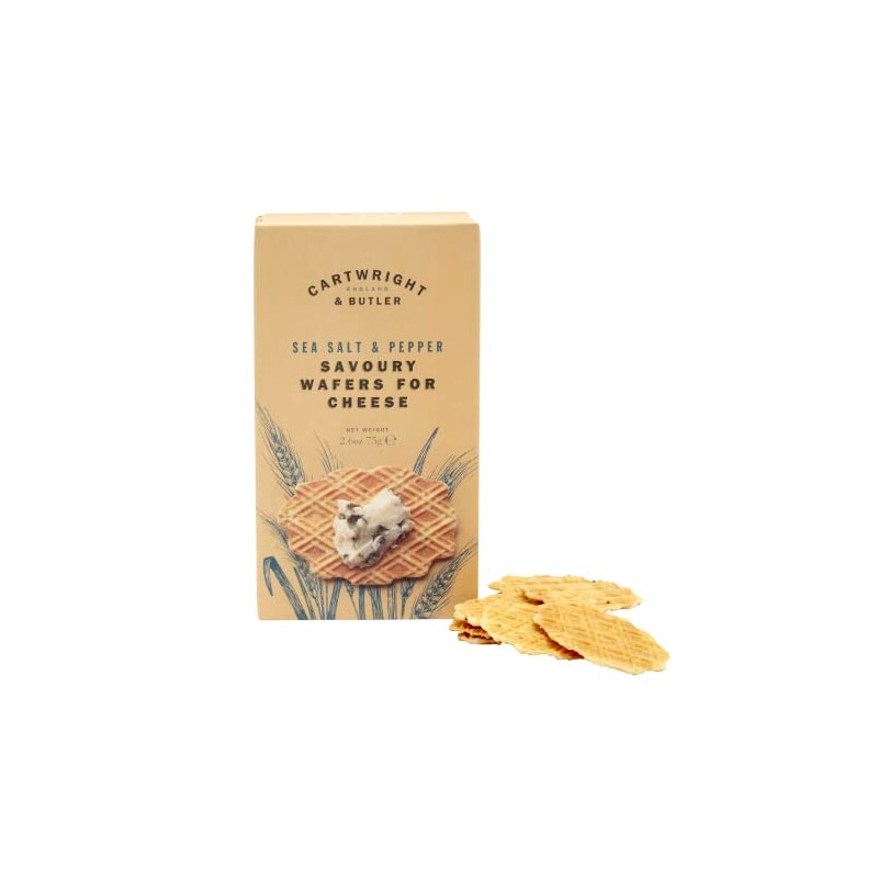Cartwright & Butler Cheese Wafers with Sea Salt and Black