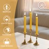 14 Pack Hand-Rolled Beeswax Taper Candles,8in Handmade Bees Wax Candle