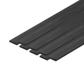 sourcing map 8 Pcs Carbon Fiber Strip 1x5mm 200mm Length Pultruded Flat Carbon Fiber Bars for Kites, RC Airplane