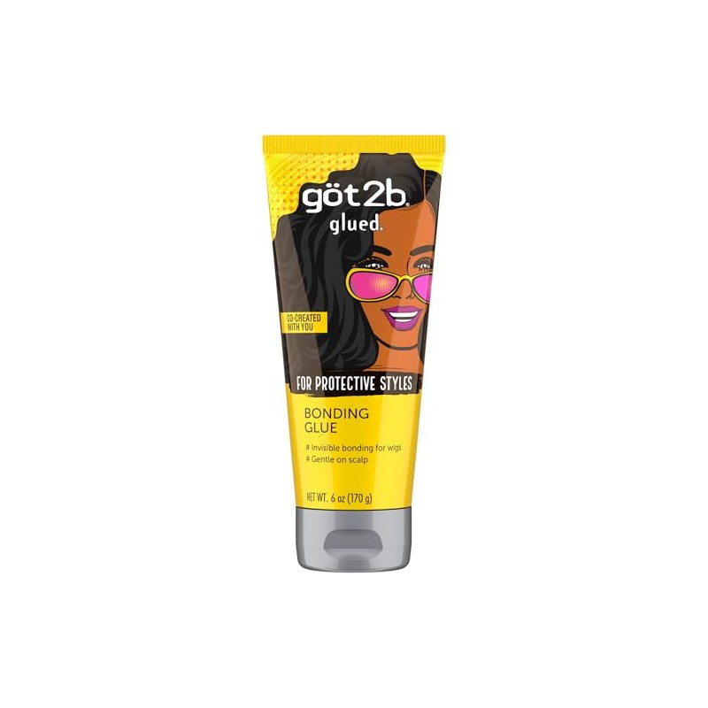 Got2B Glued Bonding Glue, For Protective Styles, Gentle on Scalp,